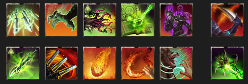 Beam Storm skill bar