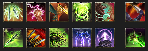 Rune Storm skill bar